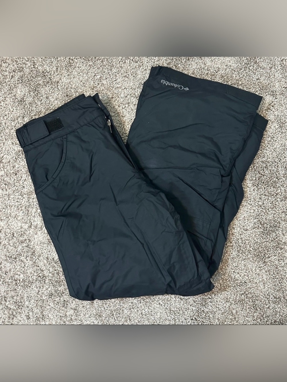 Columbia Kids Black Outgrown Extend System Snow Pants Size Medium